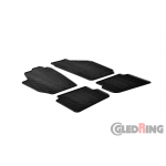 Original Gledring Passform Fußmatten Gummimatten 4 Tlg.+Fixing - Skoda Fabia 2002->/2007-2014